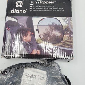 Diono Sun Stoppers Car Window Shades2pk Car Sunshade for Side Window